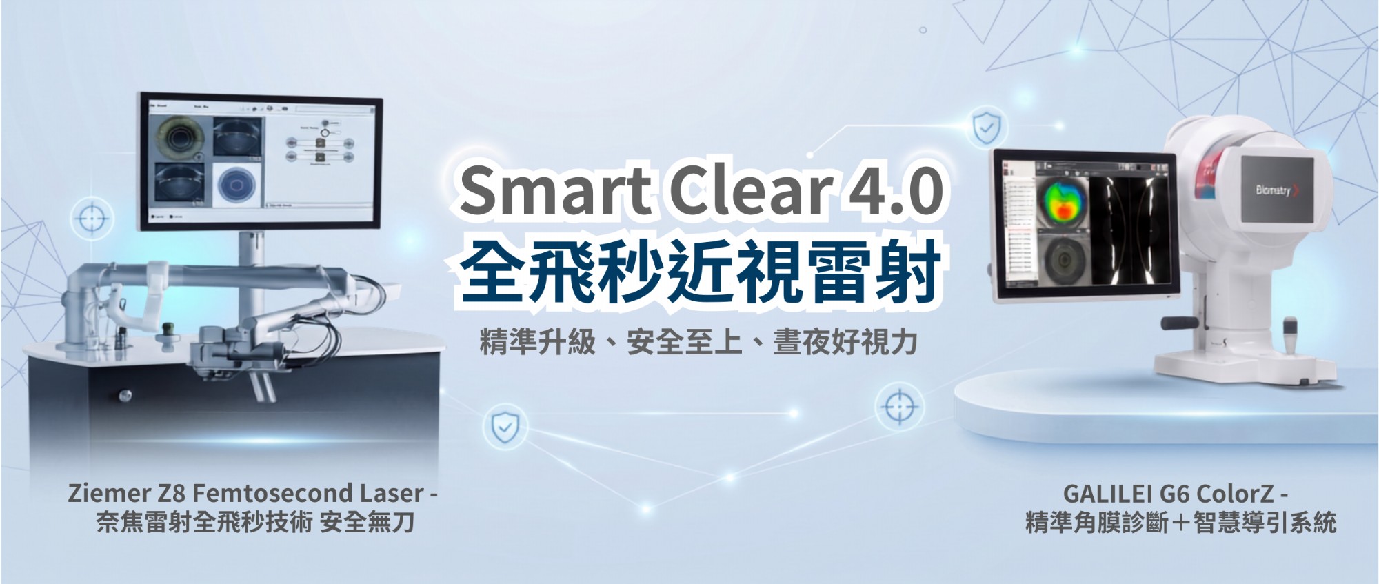 SMART CLEAR 4.0全飛秒近視雷射的精準、安全與客製化能力